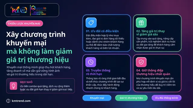 Xây chương trình khuyến mãi mà không làm giảm giá trị thương hiệu