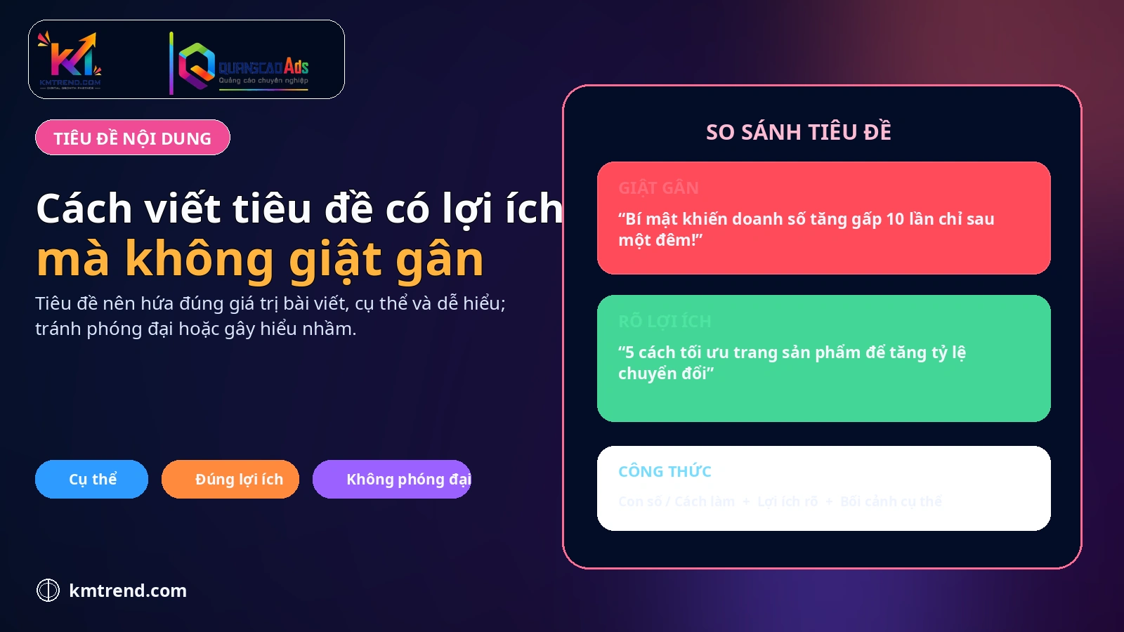 Cách viết tiêu đề có lợi ích mà không giật gân