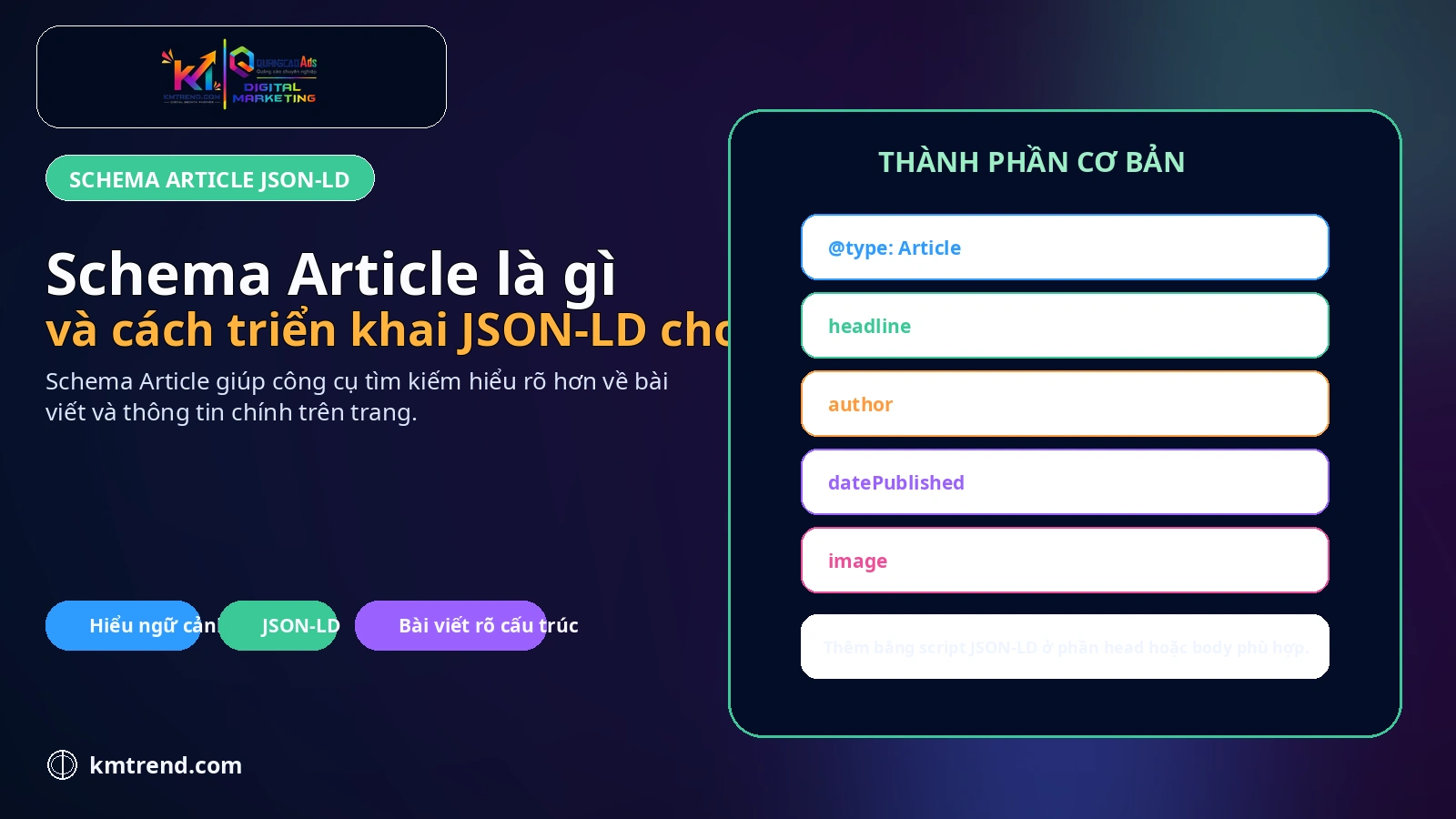 Schema Article là gì và cách triển khai JSON-LD cho bài viết
