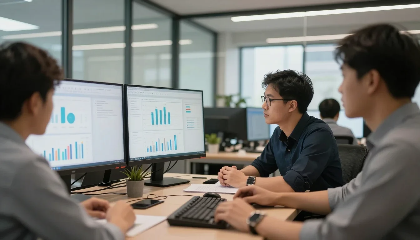 Đội ngũ KMTrend phân tích dữ liệu quảng cáo